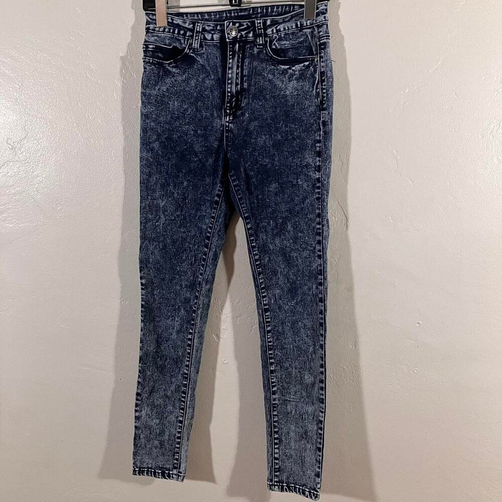 Iris Jeans Stone‎ Washed High Waist Skinny Jeans